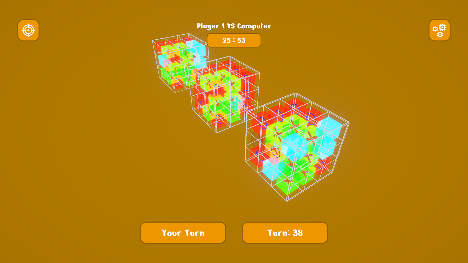 4D Tic Tac Toe With Simultaneous Turn